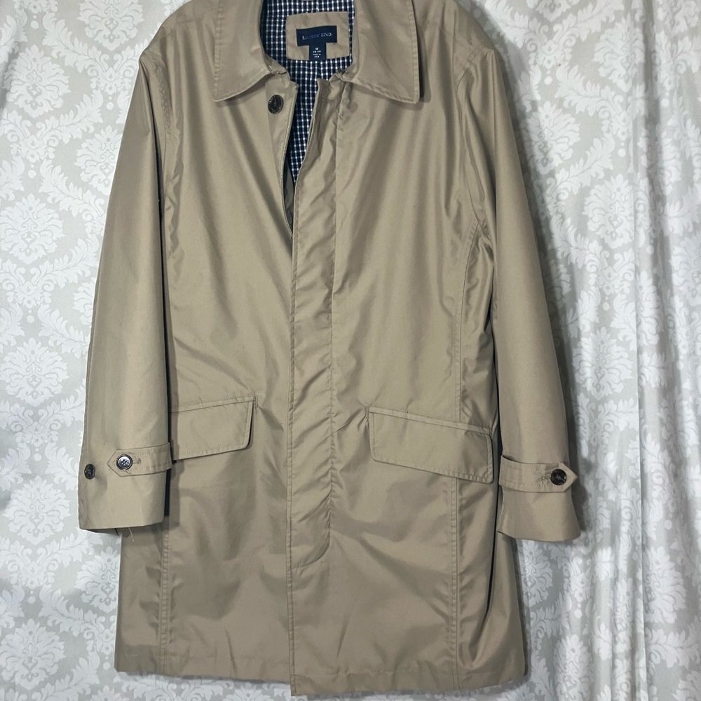 Lands' End Men's Trench Coat M - Picture 8 of 15
